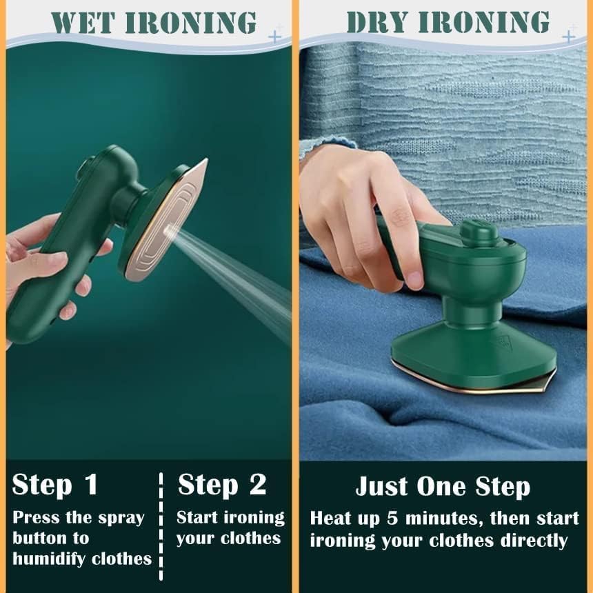 Portable Iron Travel Steamer for Clothes Mini Handheld Press Support Dry And Wet Ironing Small Size Irons Suitable for Outing & Home